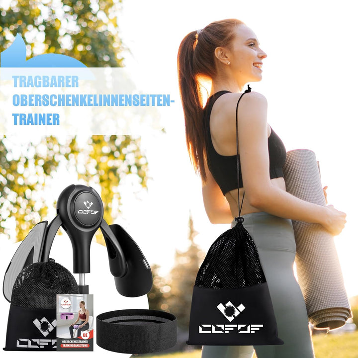 Oberschenkeltrainer, 15-70 lbs Beckenbodentrainer für Frau, Multifunktionaler Gesässtrainer, Po Trai