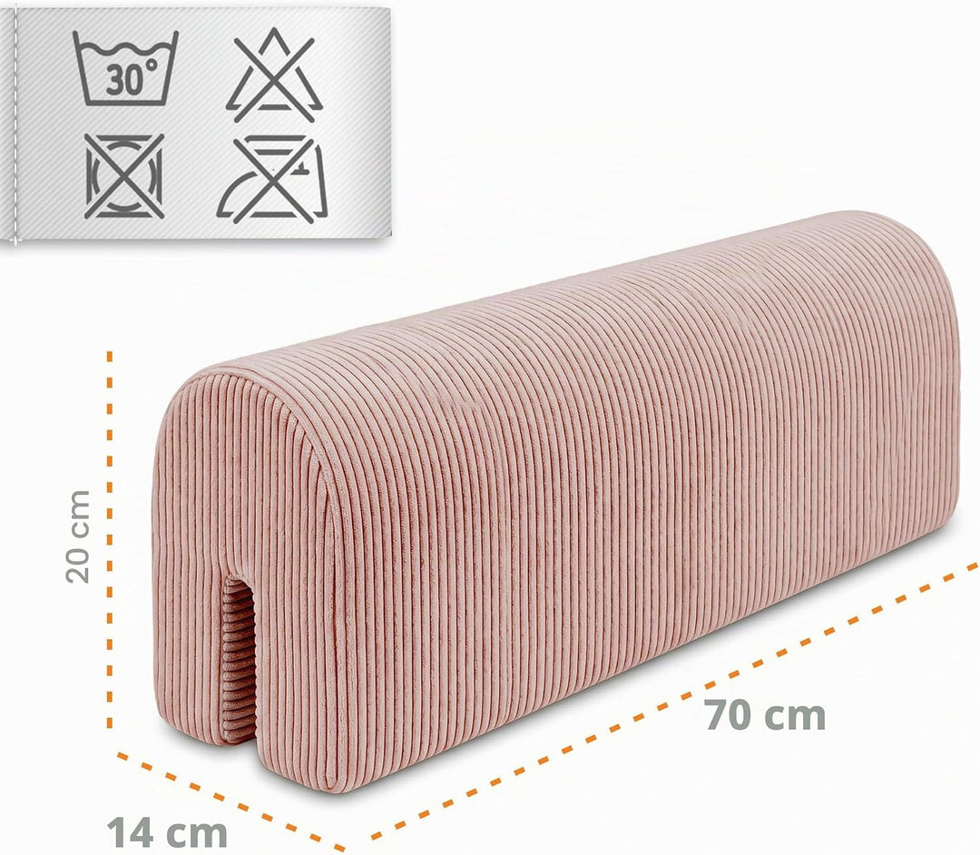 Bettkantenschutz für Kinderbetten Cordstoff 70 cm - Schutz für Bettrahmen Baby Bett rausfallschutz f