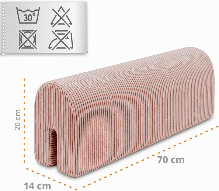 Bettkantenschutz für Kinderbetten Cordstoff 70 cm - Schutz für Bettrahmen Baby Bett rausfallschutz f