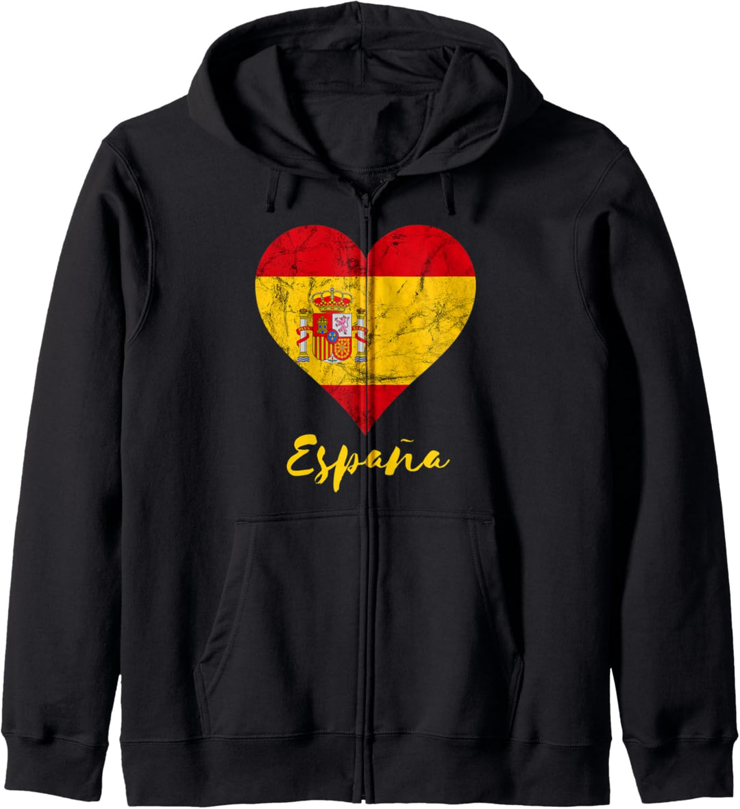 Espana Herz Spanien Urlaub Spanische Flagge Spanier Liebe Kapuzenjacke