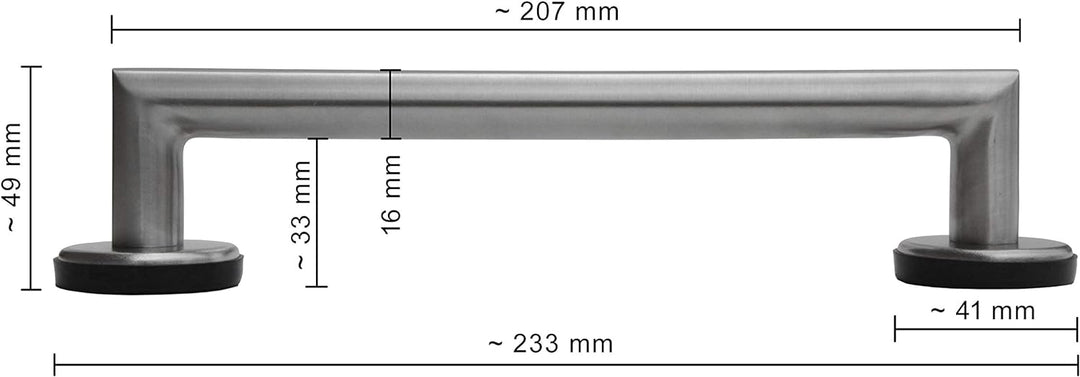 Nicolai Universalgriff Kühlschrankgriff - Edelstahl, magnetisch