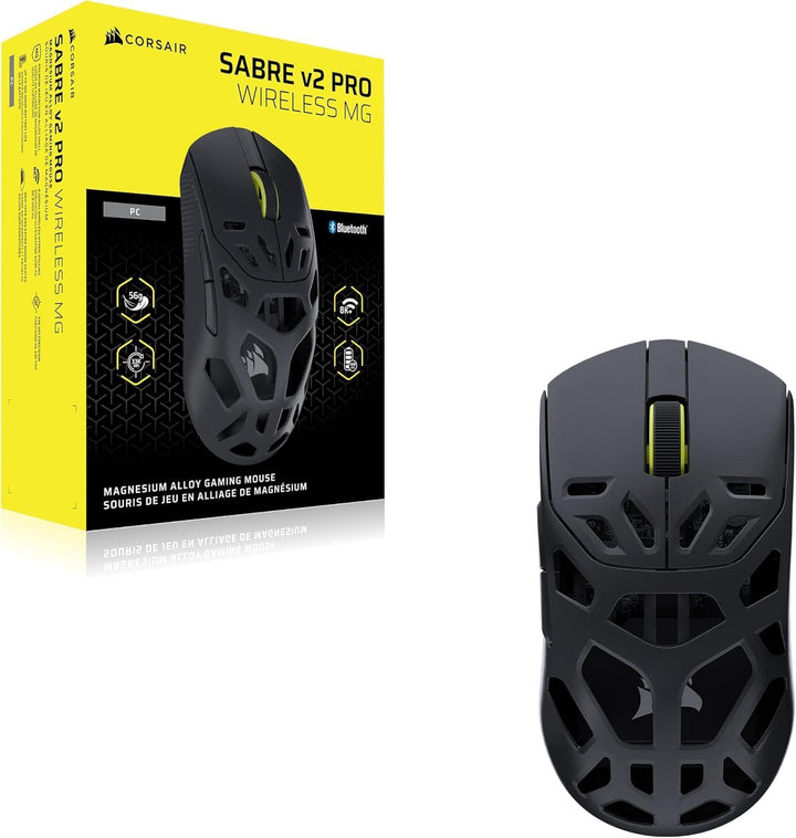 Corsair Sabre v2 PRO Kabellose MG FPS-Gaming-Maus – 33,000 DPI Marksman S-Sensor, 8,000Hz Hyper-Poll