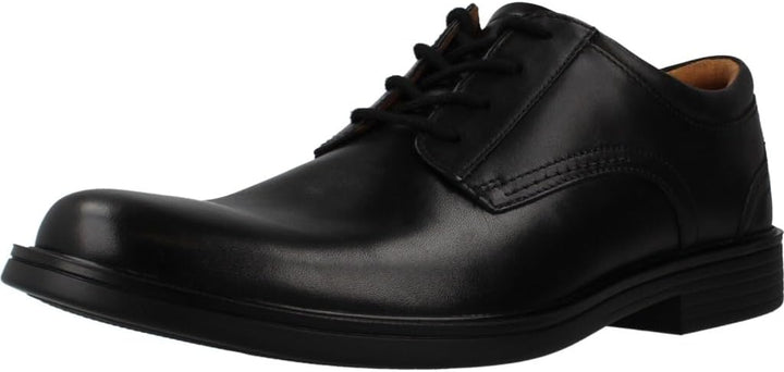 Clarks Herren Un Aldric Lace Derbys 42.5 EU Black Leather, 42.5 EU Black Leather