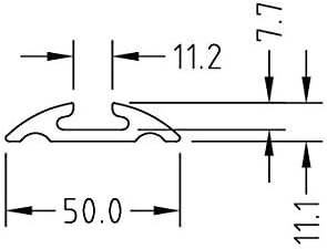 NTG Airlineschiene 4 STK 0,5m / 500mm halbrund Alu -TÜV Zertifiziert- m. Fittingen - Sparsetauswahl