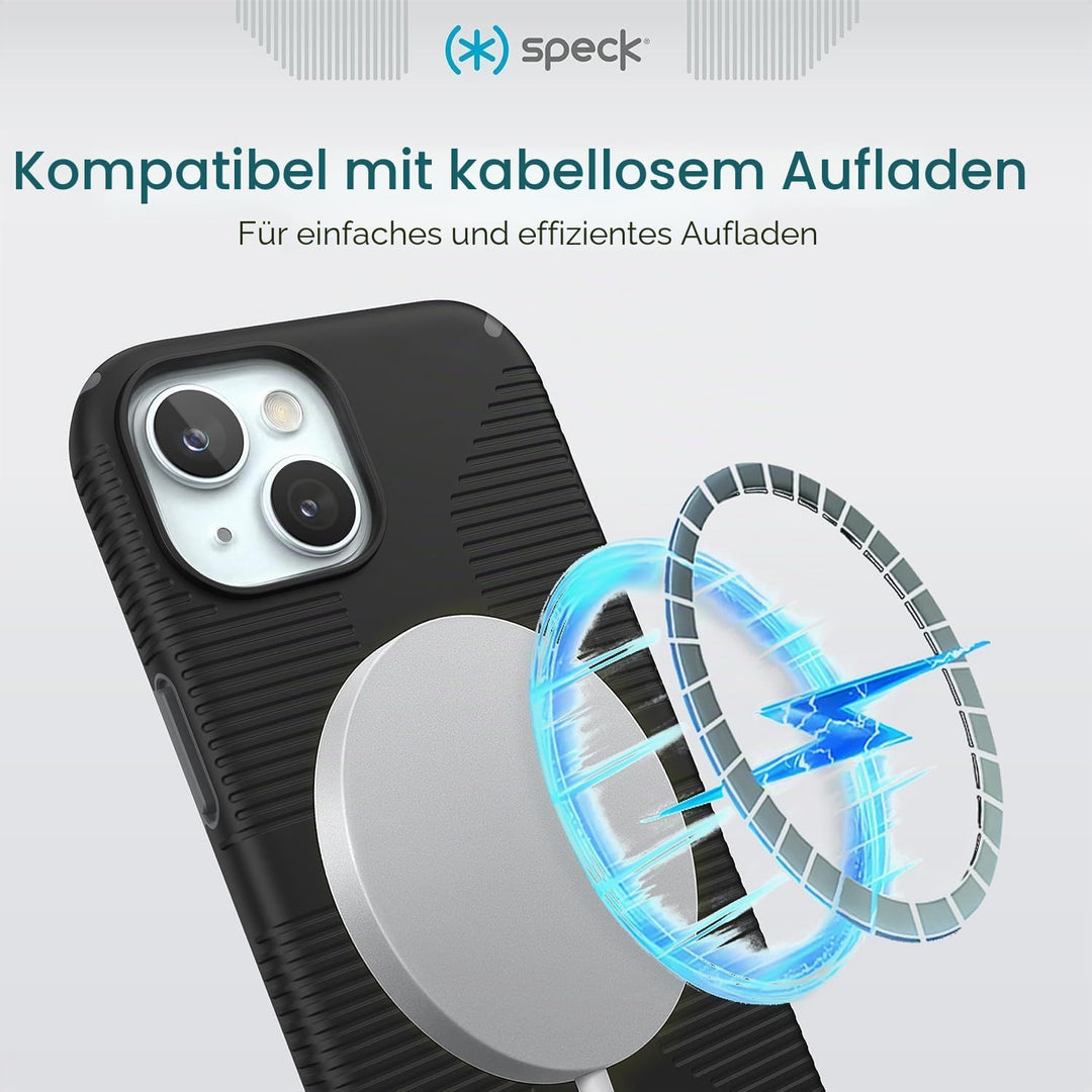 Speck iPhone 15 Hülle - Gebaut für MagSafe, Fallschutzgriff - für iPhone 15 iPhone 14 & iPhone 13 -