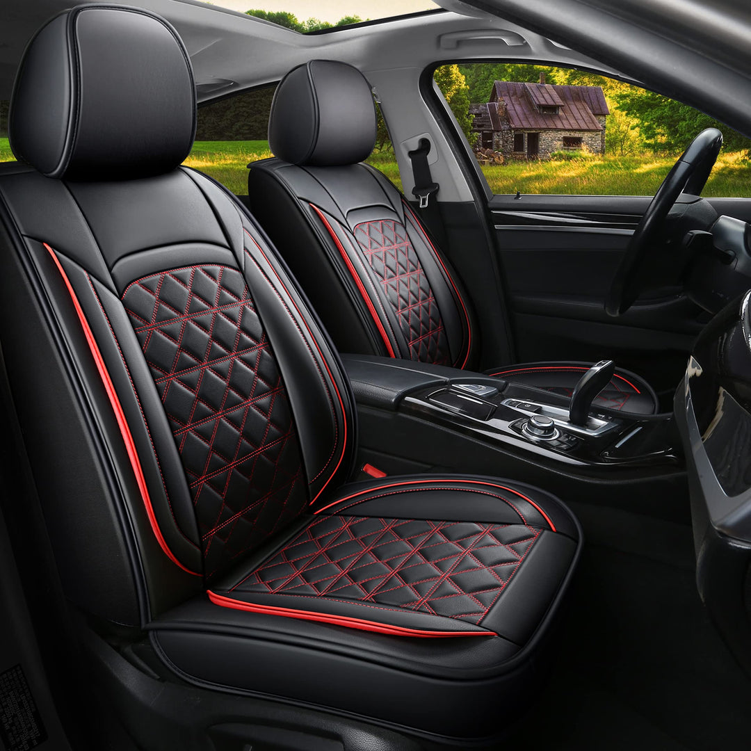 JDWBT Luxus Autositzbezüge Kunstleder Komplettset, Sitzbezüge Auto Universal, Auto sitzbezüge Kompat