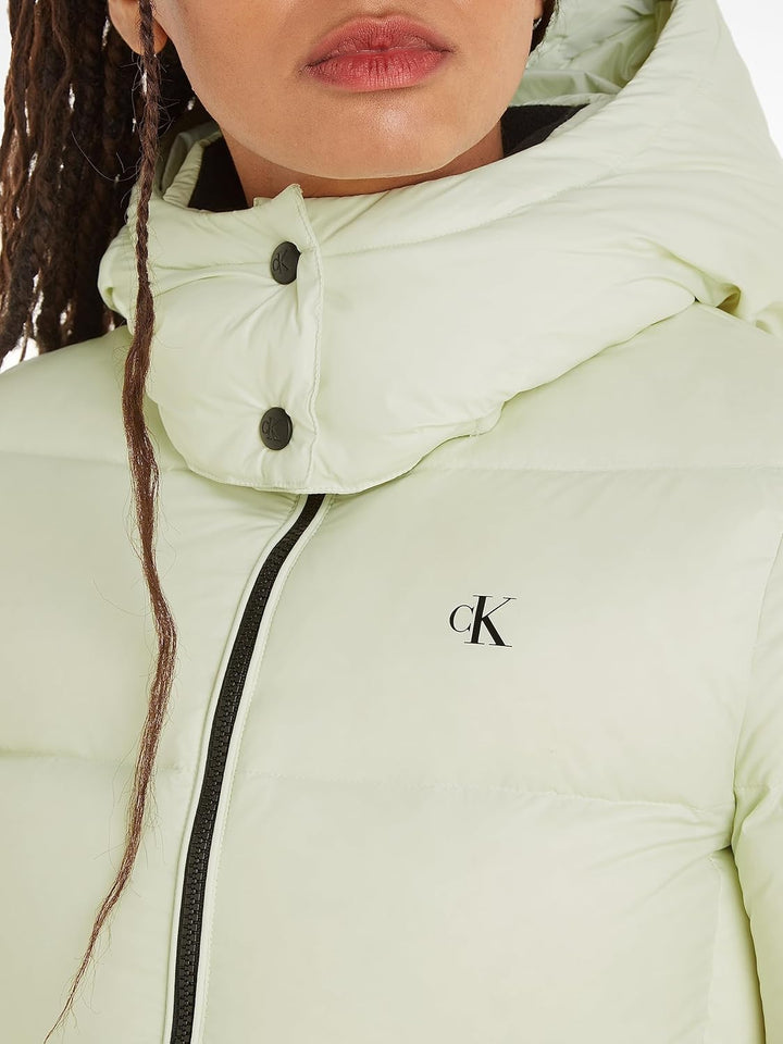 Calvin Klein Damen Daunenjacken, Grün (Canary Green)
