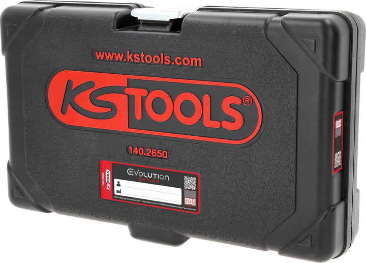 KS Tools 918.0797 1/4"+1/2" CHROMEplus Universal-Werkzeug-Satz, 97-tlg hochglanz verchromt 1/4" + 1/