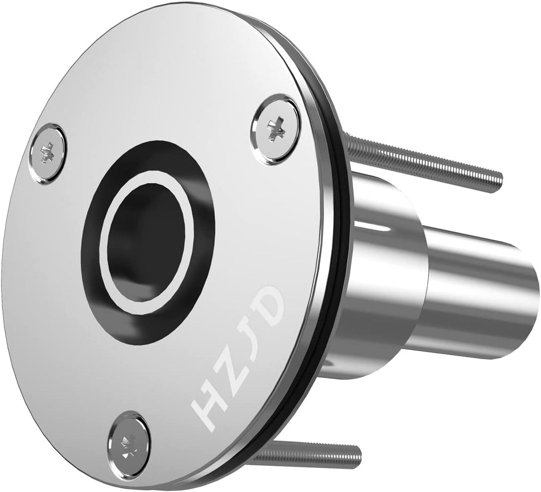 HZJD Durch Rumpf Auspuff Hautanpassung, 24mm Edelstahl 316, für Diesel Standheizungen Straight, Stra