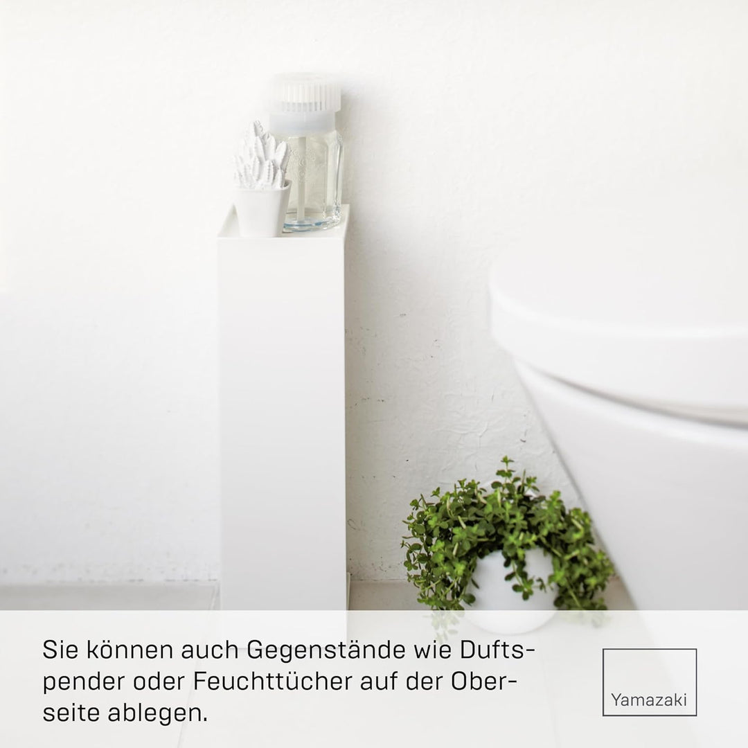 Toiletpaper Holder Closed - Tower - white Weiss, Weiss