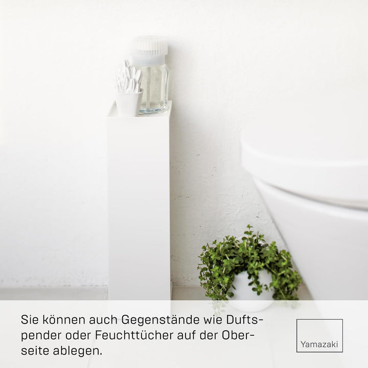 Toiletpaper Holder Closed - Tower - white Weiss, Weiss