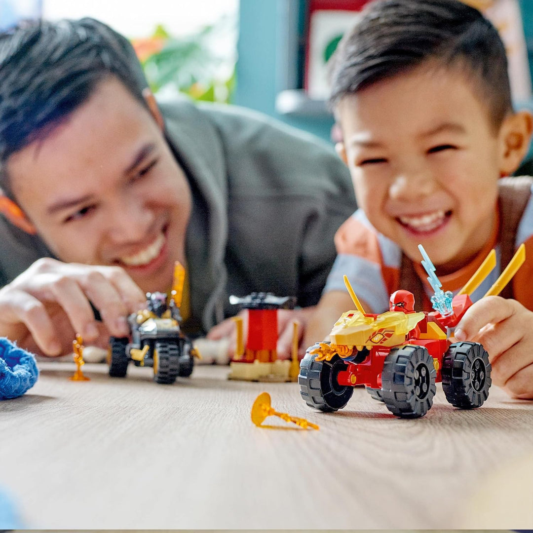 LEGO NINJAGO Verfolgungsjagd Set mit Kais Flitzer und Ras&