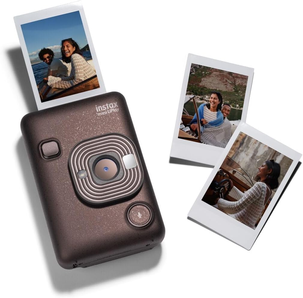 INSTAX Mini LiPlay 2 Digital Hybrid Camera Deep Bronze, Deep Bronze