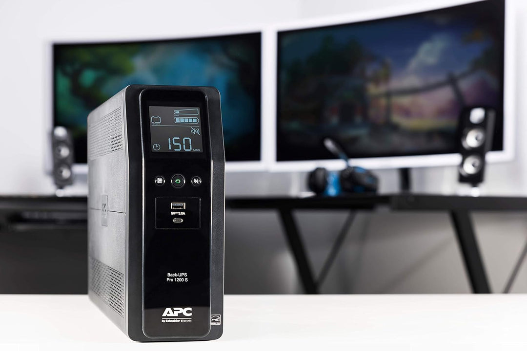 APC by Schneider Electric Back UPS PRO - BR1200SI - USV 1200VA (8 IEC Ausgänge, Multifunktionsdispla