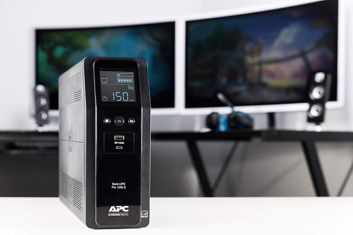 APC by Schneider Electric Back UPS PRO - BR1200SI - USV 1200VA (8 IEC Ausgänge, Multifunktionsdispla