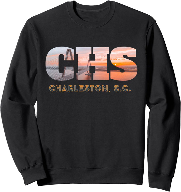 Cooper River Bridge Art Skyline Von Charleston South Sweatshirt