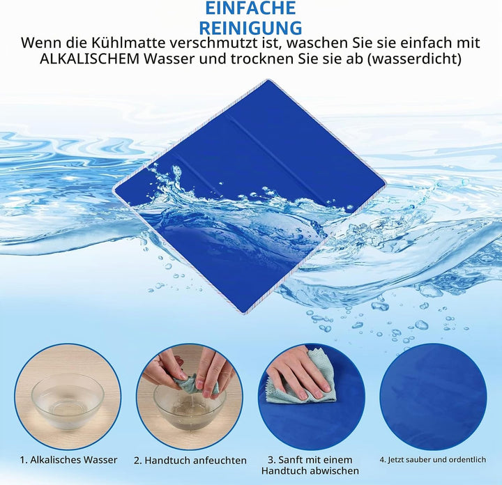 GENERAL ARMOR Gel Kühlendes Kissen Kühlmatte - Matte zur Regulierung der Körpertemperatur kühldecke
