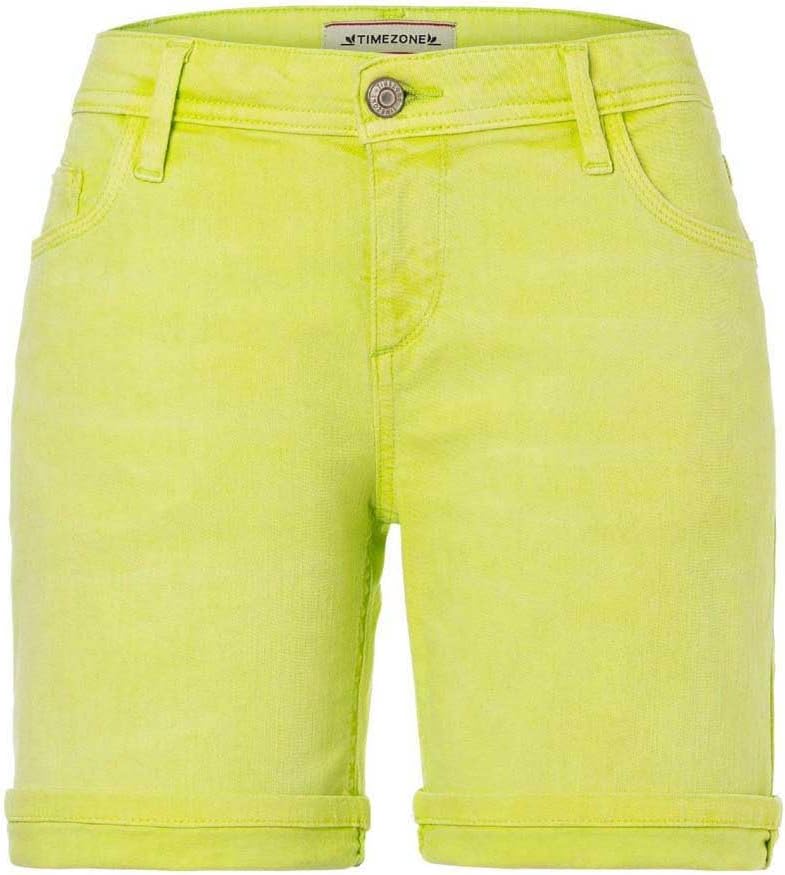 Timezone Damen Shorts Regular Alexatz 28 Grün (Shadow Lime 4229), 28 Grün (Shadow Lime 4229)