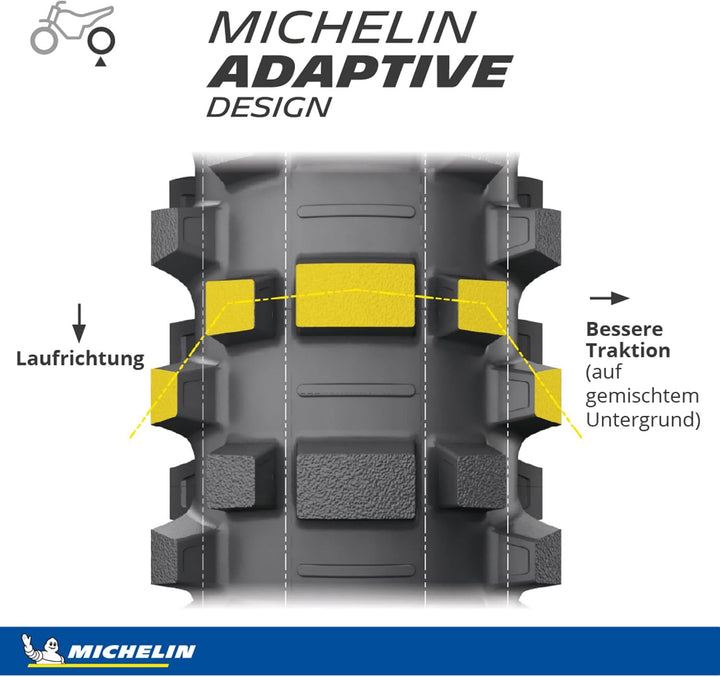 MICHELIN Starcross 6 Medium Hard Motorradreifen 110/90-19 62M Hinterrad