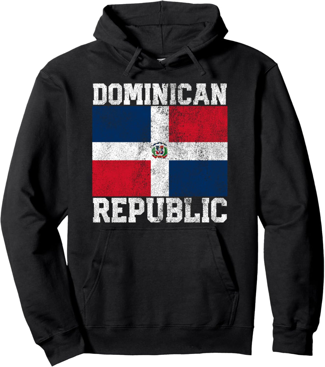 Dominikanische Republik Flagge Stolz Landhaus Nation Familie Pullover Hoodie