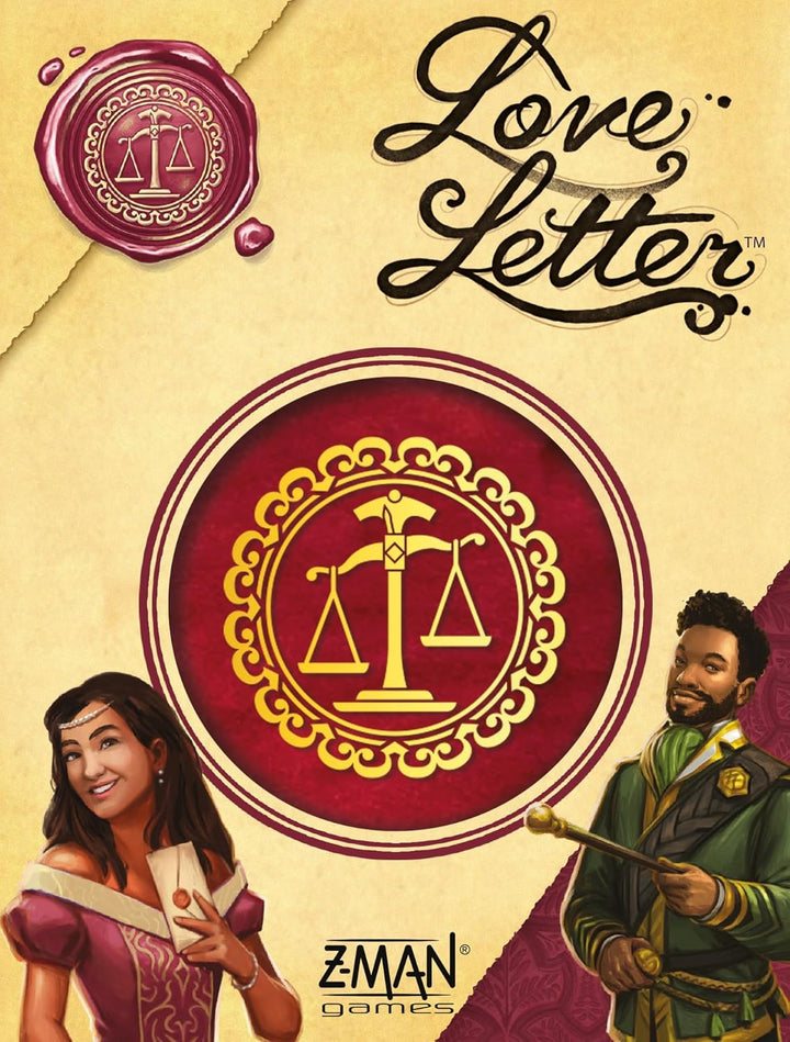 Z-Man Games, Love Letter, Kennerspiel, Kartenspiel, 2-6 Spieler, ab 10+ Jahren, 15 Minuten, Deutsch