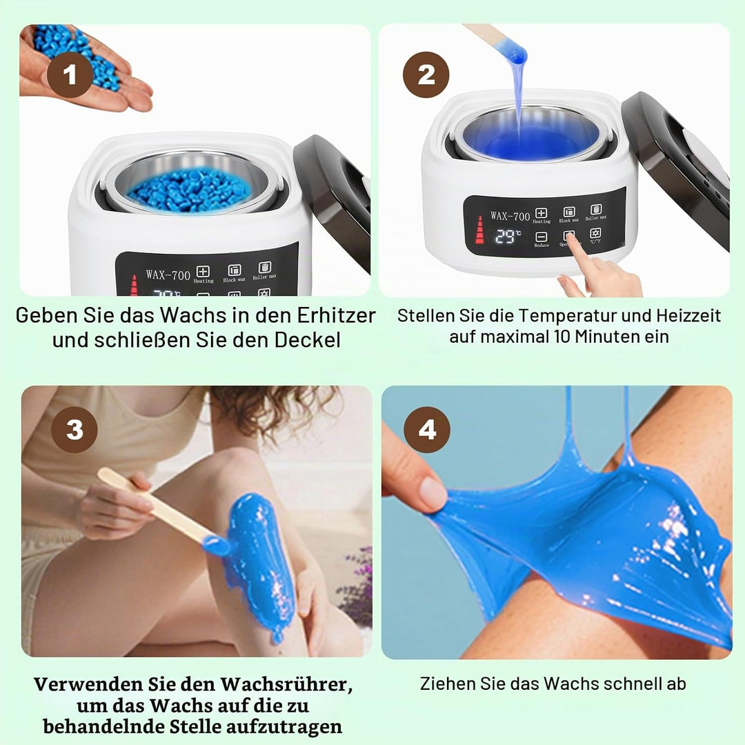 500 Ml Wachswärmer, Wachserhitzer, Automatische Temperaturregelung, Wachsschmelzmaschine, Haarentfer