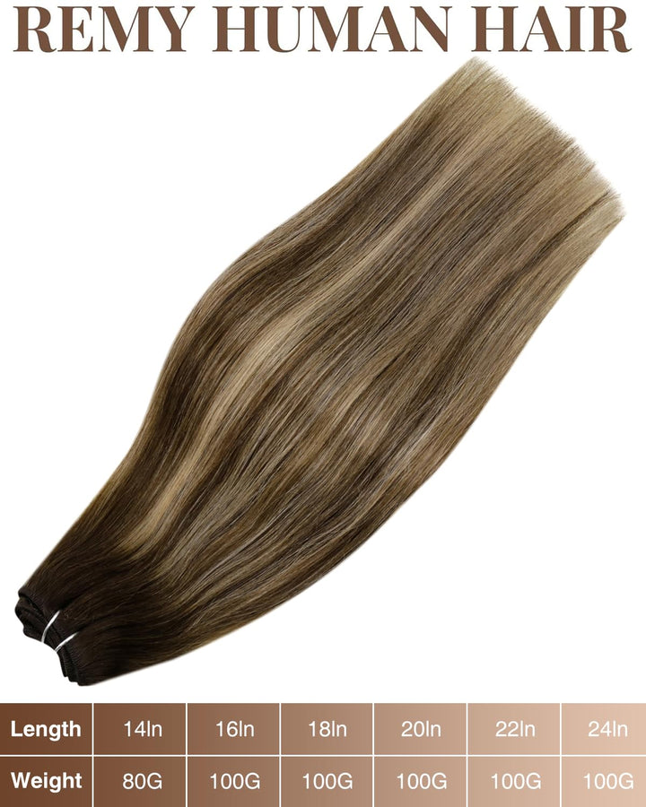 Hetto Braun Extensions Tressen Echthaar Remy Tressen Extensions Echthaar Braun Tressen Echthaar Exte