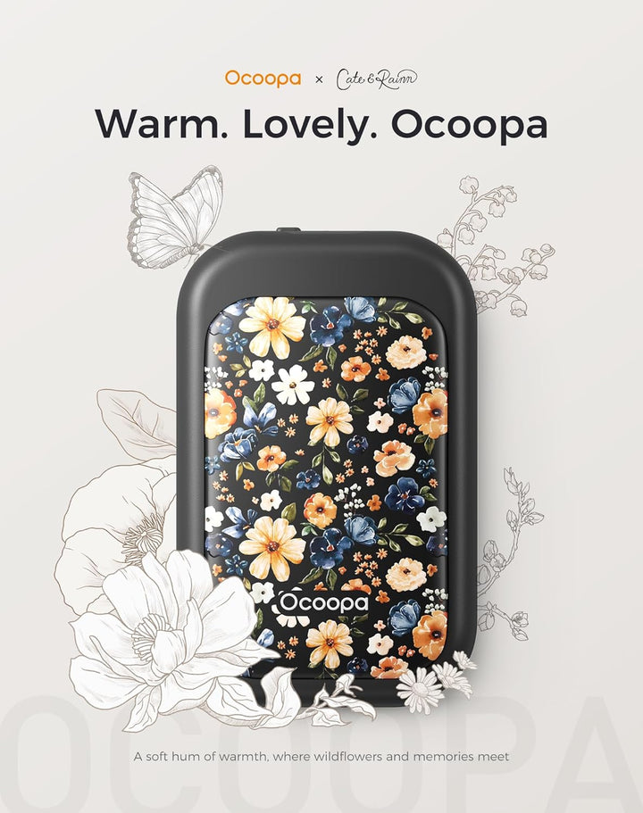 OCOOPA handwärmer elektrisch Split-Magnetic 2er-Pack, 5000mAh - Ultra Kompakt, Wasserdicht, schnelle