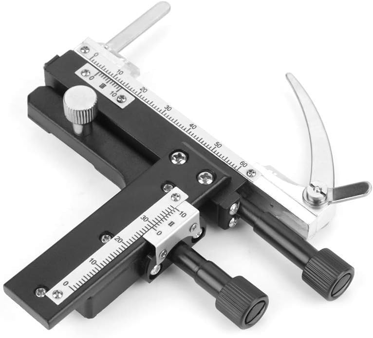 Aufsteckbare mechanische X-Y-bewegliche Tischmessschieber mit Skala für Mikroskop-Mikroskopzubehör M