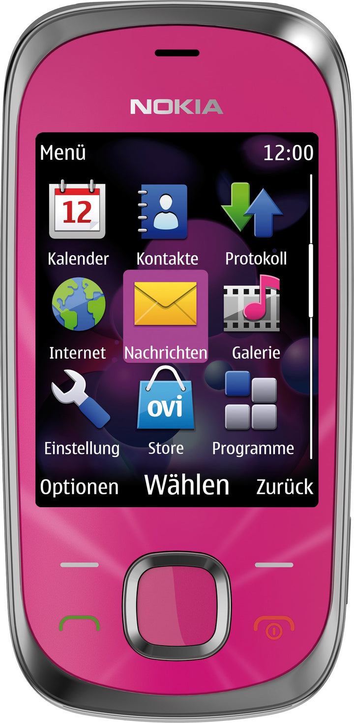 Nokia 7230 Handy (3.2 MP, Musikplayer, Bluetooth, Flugmodus, 2GB Speicherkarte, Slider) Hot Pink, ho