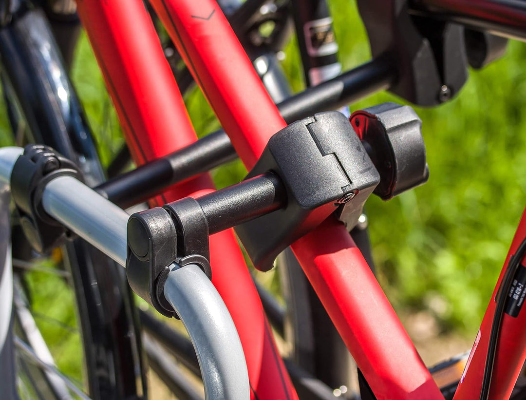 EUFAB 11510 Fahrradträger JAKE, E-Bike geeignet, teilweise vormontiert, erweiterbar, Diebstahlschutz