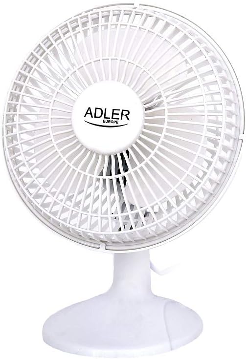 Adler AD 7317 Tischventilator mit Clip, Tragbarer, Klingen Durchmesser 15cm, 2 Geschwindigkeitsstufe