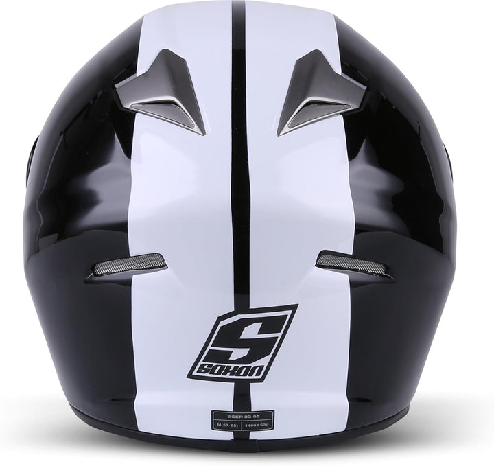Soxon® ST-666 „Deluxe Titan“ · Integral-Helm · Full-Face Motorrad-Helm Roller-Helm Scooter-Helm Crui