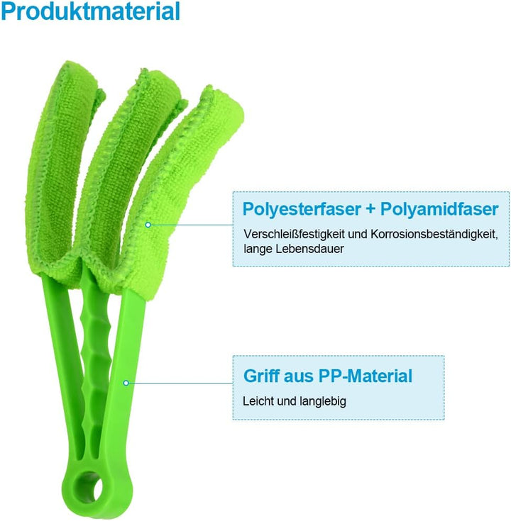 Heilmetz Staubwedel für Jalousien, Handtuchheizkörper, 1 Stück, Hand waschbarer Mikrofaser Heizkörpe