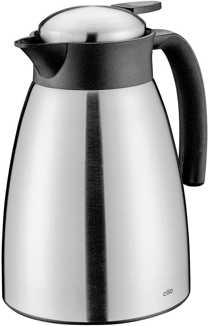 Isolierkanne SAVONA Thermoskanne Kaffeekanne Teekanne 1 Liter cilio