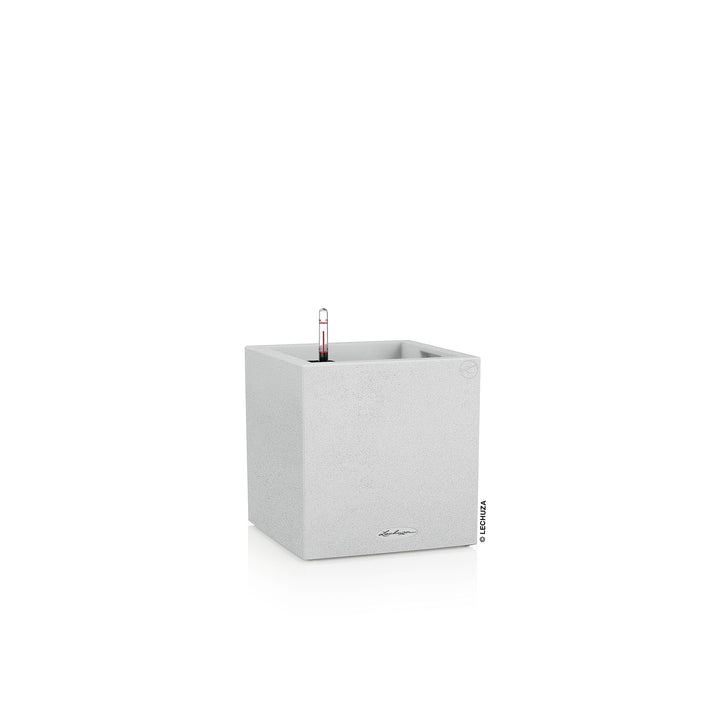 Lechuza Canto Stone 30 Low Komplettset quarzweiss 30x30x30 cm Quarzweiss, 30x30x30 cm Quarzweiss