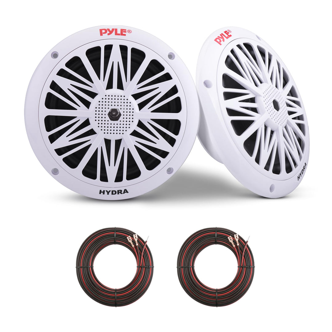 Pyle PLMR62 200 W 16,5 cm 2 Wege Marine Lautsprecher, Weiss