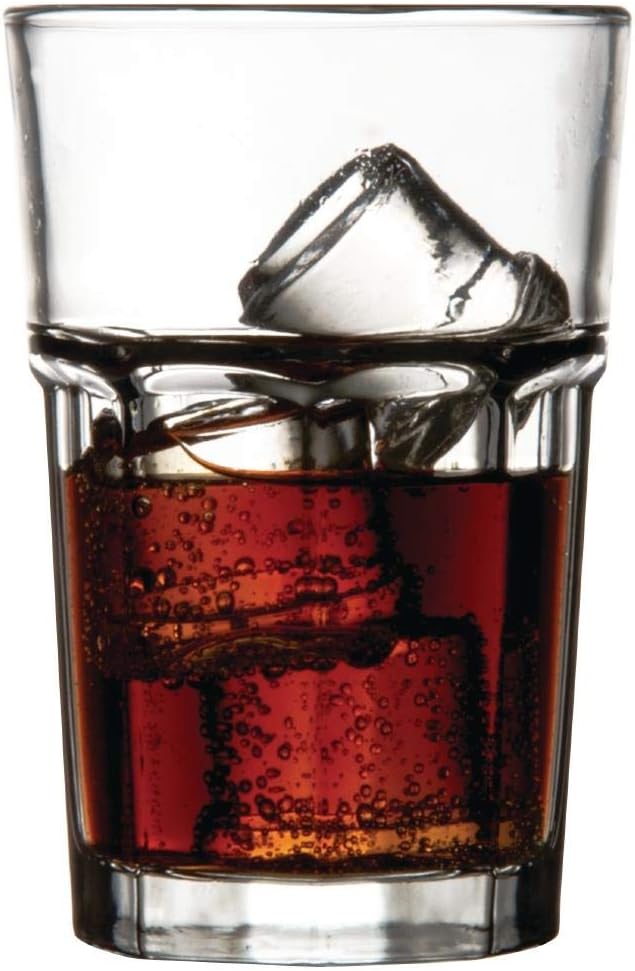 Olympia Orleans Hi-Ball-Gläser, 425 ml/15 oz (12 Stück), klares gehärtetes Glas – Saft-, Whiskey- od