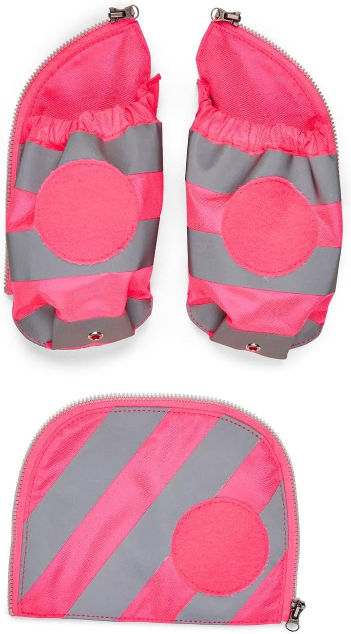 ergobag Seitentaschen Zip-Set mit Reflektorstreifen Sichtbarkeits-Set mit Seitentaschen pack cubo un