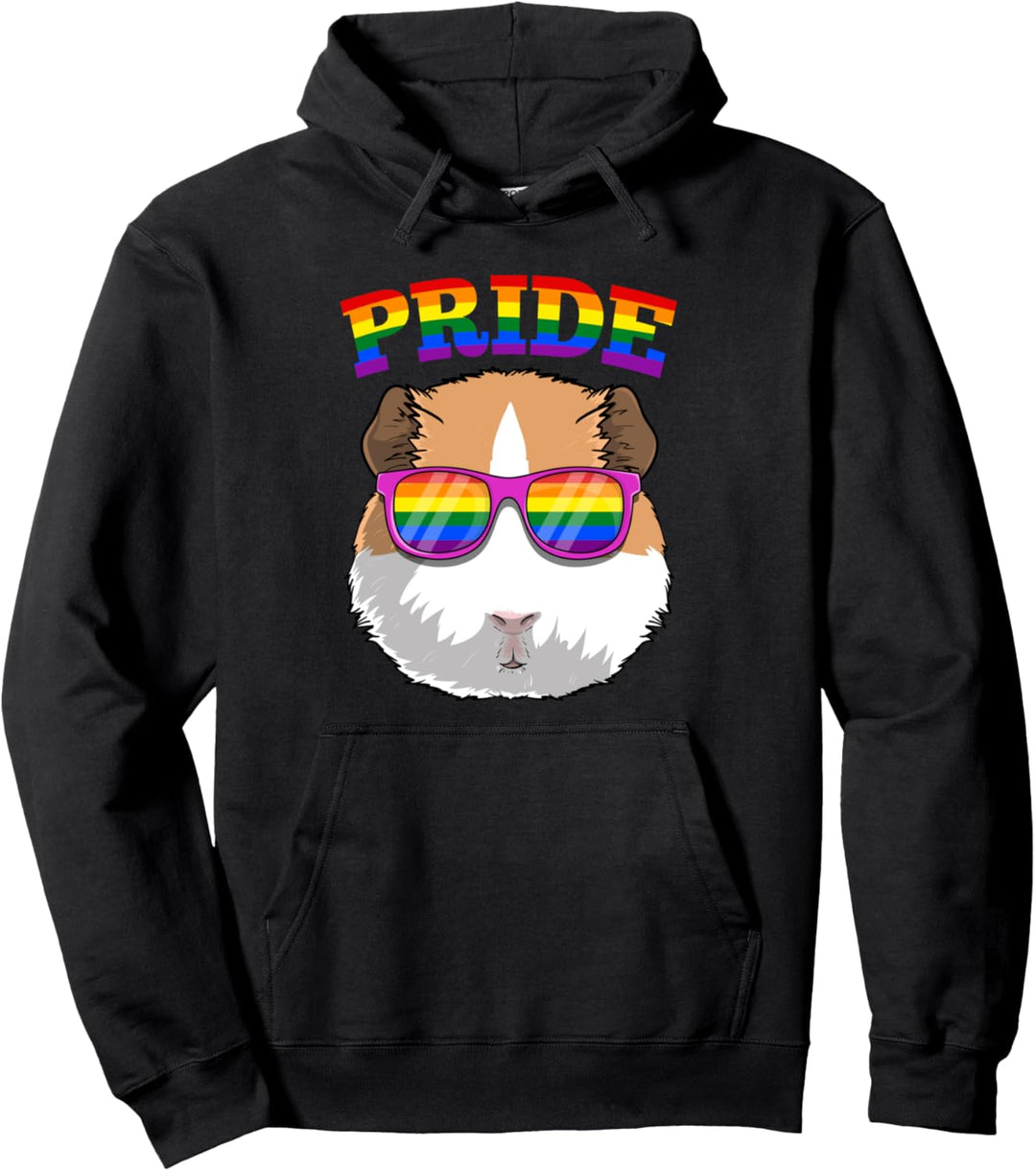 LGBT Guinea Pig Gay Pride Rainbow LGBTQ Cute Meerschweinchen Pullover Hoodie