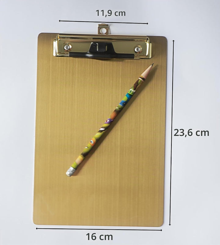 Magnetische Klemmbretter aus Edelstahl, Metallklemmbretter mit flachem 304-Clip, schwarze Tafeln für
