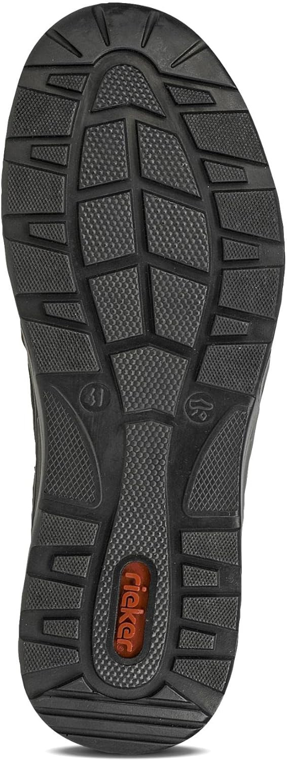 Rieker Herren B8612 Sneaker 41 EU Grau, 41 EU Grau