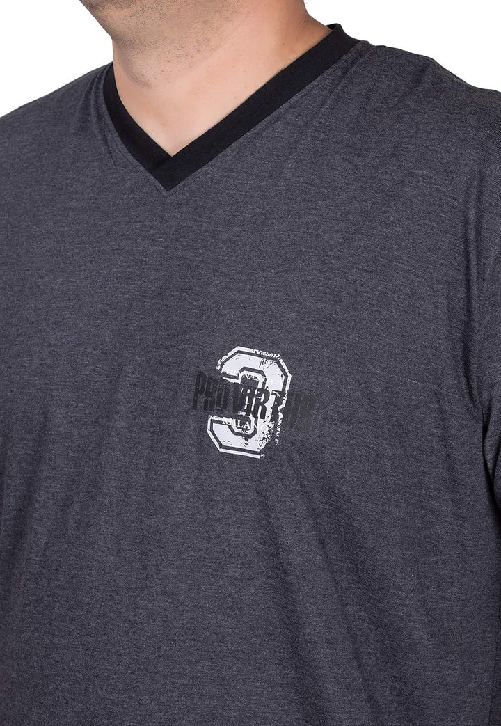 Moonline Schlafanzug Herren lang übergross aus Baumwolle | Pyjama von Grösse XXL bis 6XL, Zweiteiler
