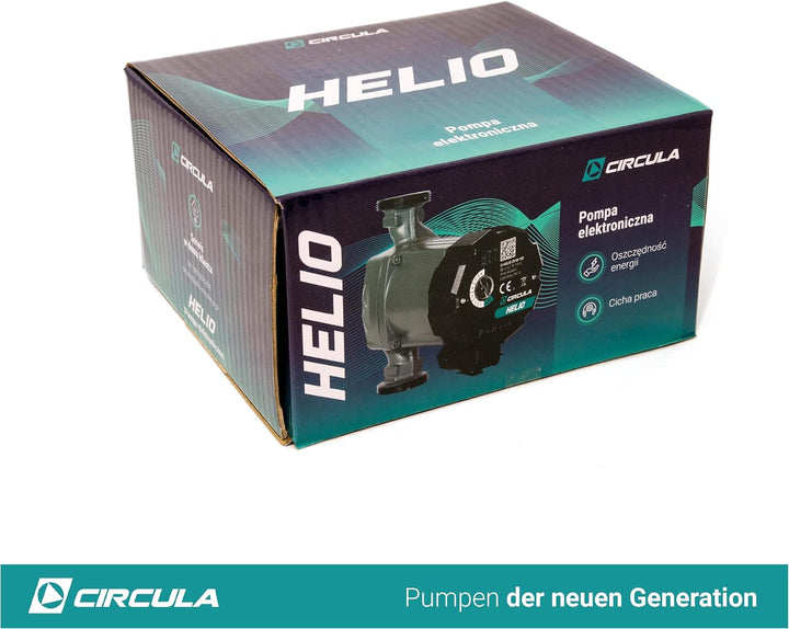 CIRCULA Hocheffizienzpumpe Helio 25-60/180, Robuste Umwälzpumpe und Heizungspumpe, IP 44, Auto-Modus
