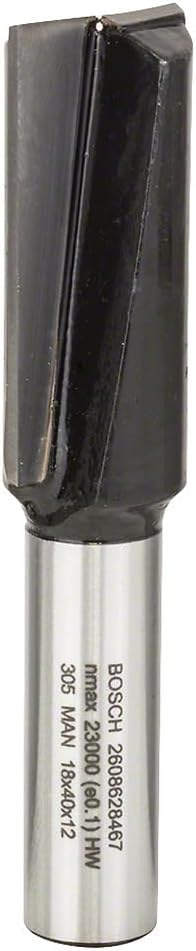 Bosch Professional Zubehör 2608628467 Nutfräser 12 mm, D1 18 mm, L 40 mm, G 81 mm Ø 18 mm 12 mm L 40