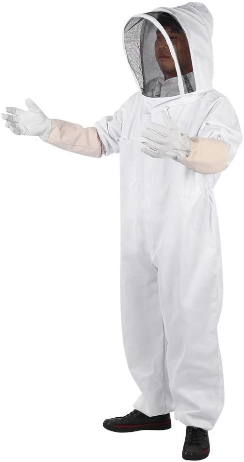 Haofy Imker Anzug Imkeranzug Imkerjacke Baumwolle mit und Hut, Belüftet Imker Anzug Set (Imkerjacke