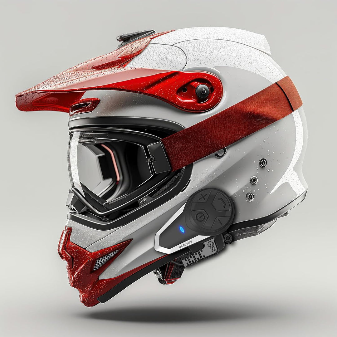 BETOWEY BT-S3 Fortgeschrittenes Motorrad Bluetooth V5.0 Intercom-System - Freisprechanlage, Hochklar
