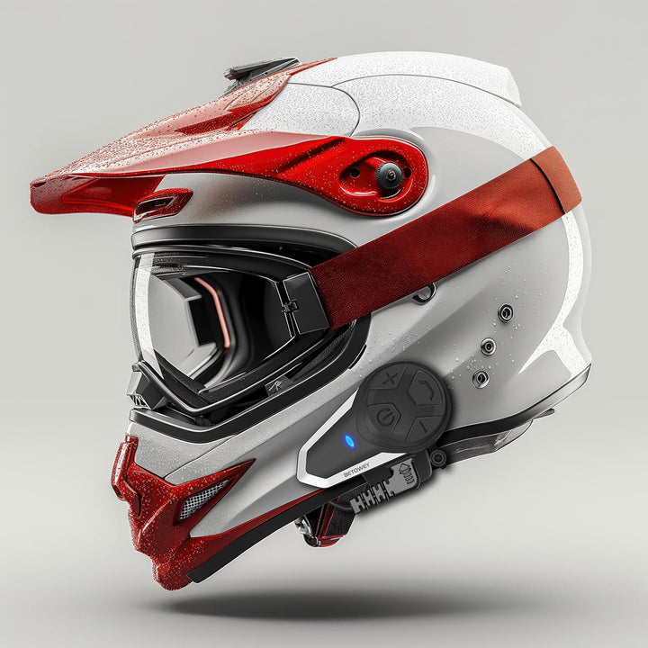 BETOWEY BT-S3 Fortgeschrittenes Motorrad Bluetooth V5.0 Intercom-System - Freisprechanlage, Hochklar