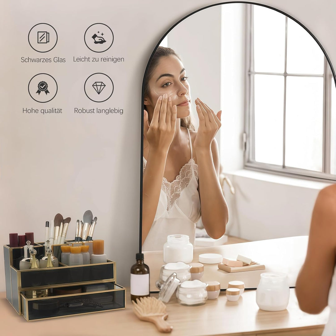 HARLIANGXY Make up Organizer mit Schubladen, Kosmetik Organizer, Multifunktion Schminktisch Organize