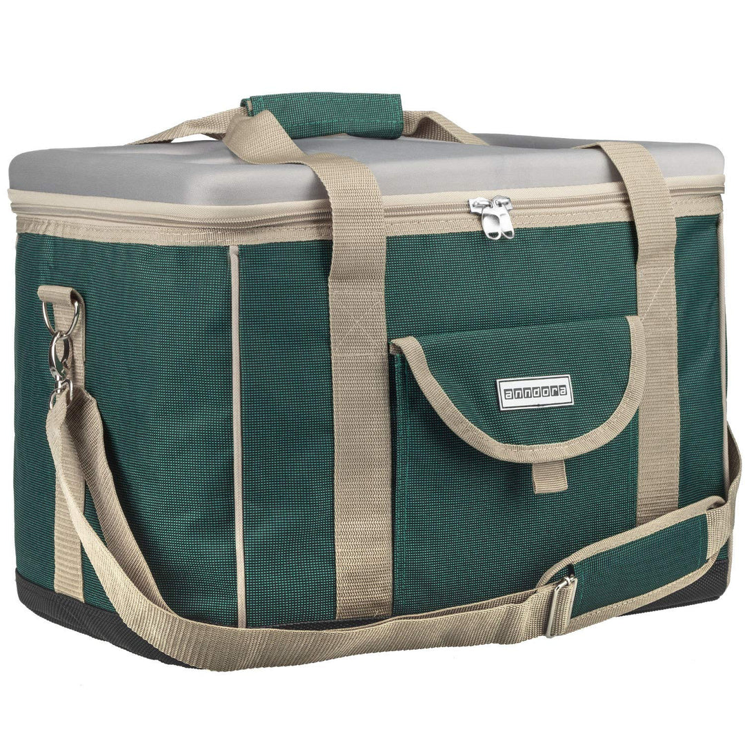 anndora Kühltasche XL 40 Liter - Isotasche Kühlbox Picknicktasche Farbauswahl XL gruen, XL gruen